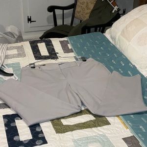 Liz Claiborne Size 12 Emma Classic Ankle Pants, Pearl grey